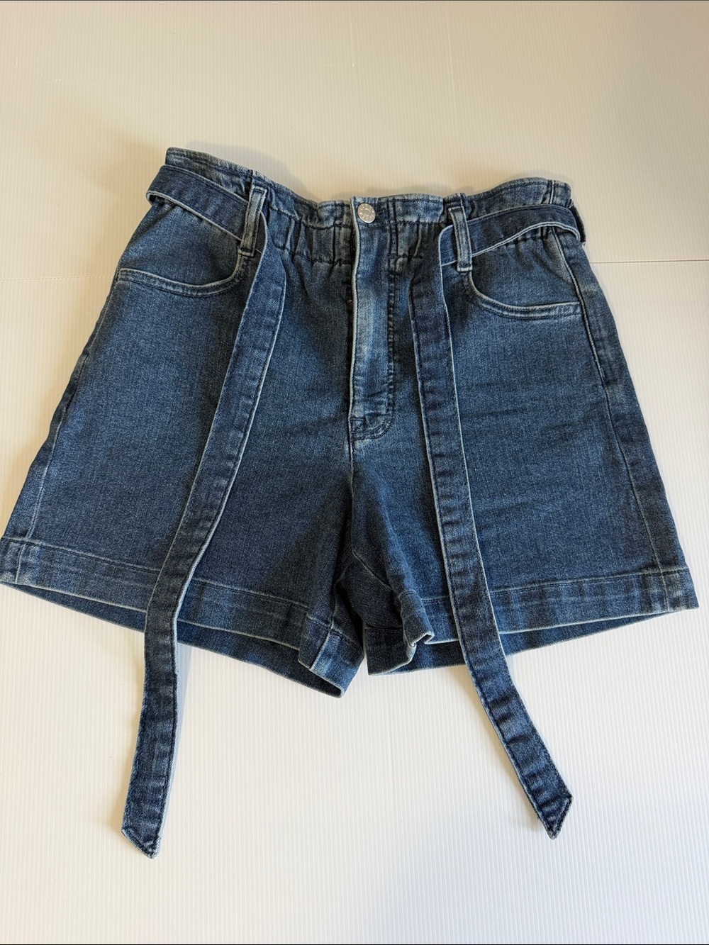 J.Crew Factory Paperbag Waist Denim Shorts Women’s Size 27 Excellent Condition